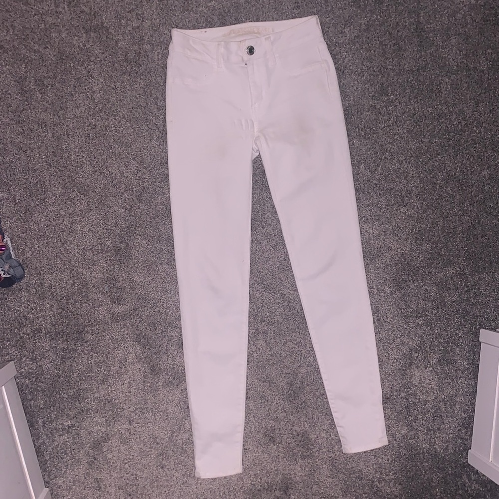 American Eagle next level Stretch white jeans
